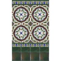 XVI Total Handmade Moorish Arab Cuenca Tiles #2