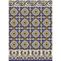 XVI Total Handmade Moorish Arab Cuenca Tiles #5