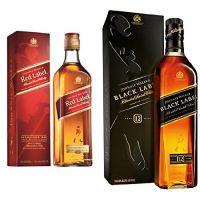 Johnnie Walker Red and Black Label Blended Scotch