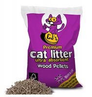 CJâs Premium Cat Litter Ultra Absorbent Wood Pellets, Biodegradable, 30 L