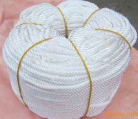 3 strands twisted rope white color polypropylene rope for material handling tools