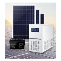 High Quality Mppt Controller 1kw-12kw 110v 230v DC AC Off Grid Hybrid Inverter 48v single phase Solar Panel System Kit.