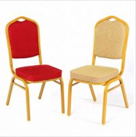 Wholesale Hotel Hall Conference Event Fabric Upholstered Metal Banquet Chairs Padded Stackable Wedding