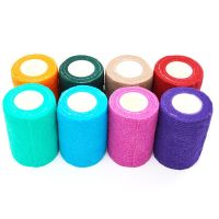 Self Sticky Adhesive Non Woven Elastic Cohesive Bandage With Colorful Package