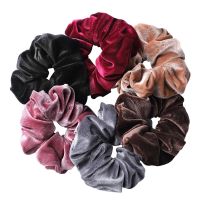 Lot of 12pc 6inch Oversized Elegent Hair Elastic Scrunchy Multi Color Giant Velvet Hair Scrunchies