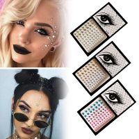 Newest Carnival Festival Body Art Jewel Safety Makeup Rhinestone Eyes Sticker Fancy Face Jewels