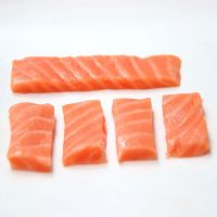 Wild Caught Pink Salmon Skinless Fillet Portions Sustainably Sourced Salmon Sashimi