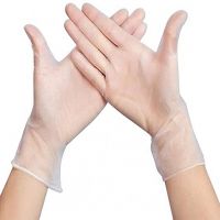 Hot Wholesale PVC Gloves Beauty Salon Latex Free Powder Free Blue Pink XXL S Vinyl Gloves