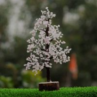 rose quartz gemstone tree