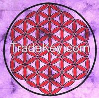 Quality and Sell Cotton Celtic Pink Red Tye Dye Knot Print Tapestry
