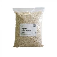 Quality and Sell Wellness Bulk Organic Quick Rolled Oats 1kg