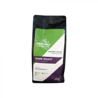 Quality and Sell Wellness Organic Dark Roast Coffee Beans 250g