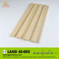 Pvc Plastic Wall Land 4s Corrugated Cladding Panel Spc Wood Grain