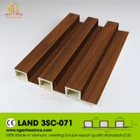 PVC Plastic Wall Land 3SC Corrugated Cladding Panel SPC Wood Grain