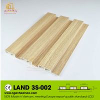 PVC Plastic Wall Land 3S Corrugated Cladding Panel SPC Wood Grain