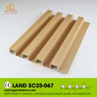 Pvc Plastic Wall Land Sc25 Corrugated Cladding Panel Spc Wood Grain