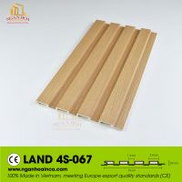 Pvc Plastic Wall Land 4s Corrugated Cladding Panel Spc Wood Grain