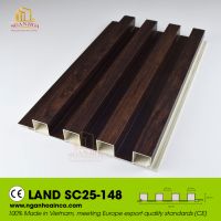 Pvc Plastic Wall Land Sc25 Corrugated Cladding Panel Spc Wood Grain