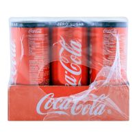 Coca Cola Zero Sugar 250 ML Can (Pack of 12)