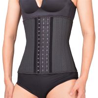 11.8inch Latex Waist Trainer 25 Spiral Steel Boned Black Cream Waist Slimming Cincher 3 Hooks And Eyes Corset Underwear Corselet