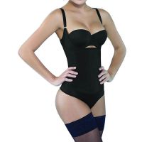 Latex Seamless Firm Control Shapewear Open bust Bodysuit Body Shaper