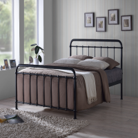 VICTORIA Metal Bed Frame Black Minimalist Elegant