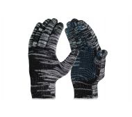 Gloves grade 10 (5 threads) graphite with PVC
