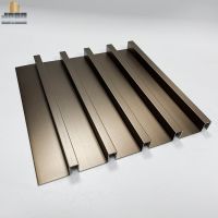 Brown Metal Trim Decorative Stainless Steel Tile Trims for Wall Decoration