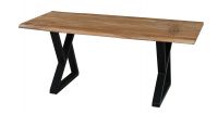 Live Edge Iron & Wooden Table
