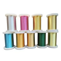 24 AWG 0.50mm UEW gold color enamel coated copper magnet wire for Device and transformer