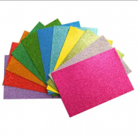 A4 Glitter EVA Foam Sheet Assorted Colours (Pack of 10 Sheets)10mm Self Adhesive Foam Paper DIY EVA foam sheets