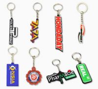 Customised pvc Rubber Keychain Key chain With Logo 2D /3D Soft PVC Keychains Custom Logo for Promotion Gifts