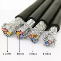 Rvvp 4-core Power Cable Flexible Shielding Unshielding 16mm 24awg 16mm Square 4-core Cable Electrical Wire 2.5mm 4mm 6mm PVC