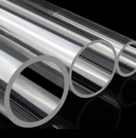 Custom Plastic Extrusion PMMA Acrylic Tube Clear Transparent Round Shape Pipe For Lighting Decoration