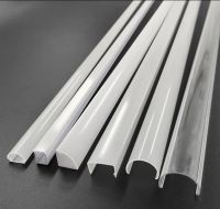 Custom Modern Frosted Plastic Diffuser lamp Cover Polycarbonate PC Acrylic PMMA PVC Lamp Shade for LED Profile Lampshade
