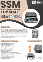 Ssm - Electronic Table Top Scale