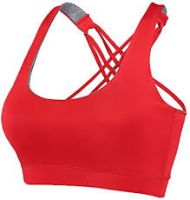 Sports Bra Made of Spandex, Cotton, Polyester