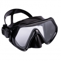   PSBCP0090-BLACK submersible glasses.  snorksubmersible mask adult size dry pipe anti-fog, diving sports protector 230g Tempered Glasses
