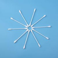 Cheap price high quality medical double round head cotton buds plastic stick premium pure sterile white cotton swab Hot sale products