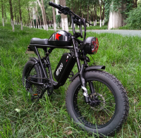 1000w 48v super fat tire 73 retro electric bicycle Ebike bicicleta electrica dual suspension e bike 2 seater