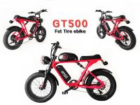 1000w 48v super fat tire 73 retro electric bicycle Ebike bicicleta electrica dual suspension e bike 2 seater