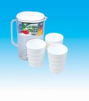 Plastic Water Kettle with Cup -S7802