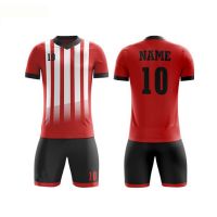 Wholesale latest designs 100% polyester Custom printing Team Training mens soccer uniform set
