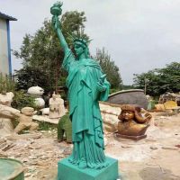 Custom Garden Copper Bronze The Statue Of Liberty Sculpture