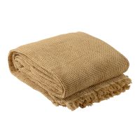 Cotton waffle throw, beige, collection Essential