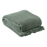 Cotton Waffle Throw, Mint, Collection Essential