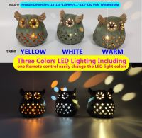 Remote Control Night Light Hollow Owl Night Lamp Table Lamp Wireless Lamp Multicolor Colorful Led Lights For Bedroom Kids Gift