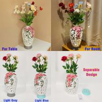 Hollow Vase Night Light Remote Control Night Lamp Vase Lamp Flowers Home Decor For Bedroom Reading Living Room Party Special Gifts
