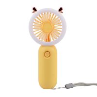 Lovely Mini Usb Fan With Rechargeable Battery Camping Lamp For Home Office School Gifts Table Desk