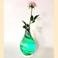 Remote Control Multicolor Glass Vase Night Light With Remote Control Usb Rechargeable Battery For Room Home Office Gifts 